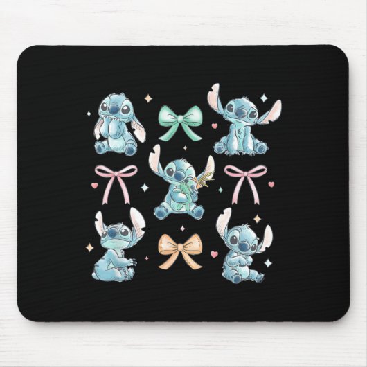 & Scrump Coquette Style Bows Valentine's Day Mousepad (Vorne)