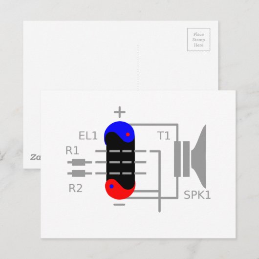 Amp Tube Postkarte (Vorne/Hinten)
