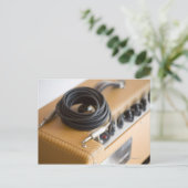 Amp und Kabel Postkarte (Stehend Vorderseite)