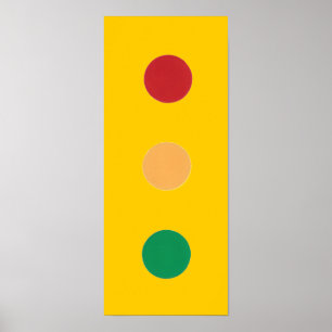Ampel-Farben-Kreise Poster