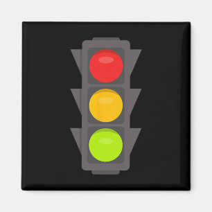 Ampel Halloween Kostüm Stopp Go Rot Gelb Magnet