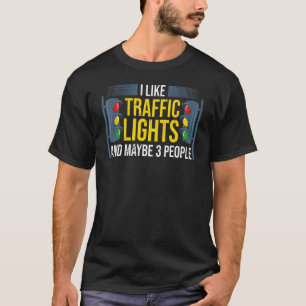Ampel mit Schild rot-gelber Stopp-Ampel T-Shirt