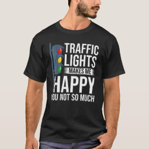 Ampel mit Schild rot-gelber Stopp-Ampel T-Shirt
