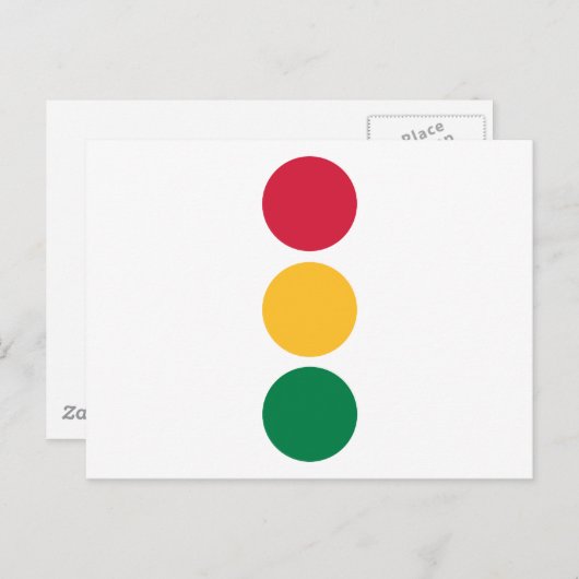 Ampel Postkarte (Vorne/Hinten)