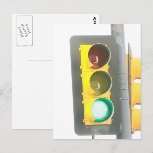 Ampel Postkarte (Vorne/Hinten)