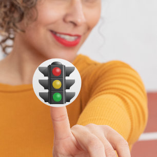 Ampel Rot Gelb Grün Signal Runder Aufkleber