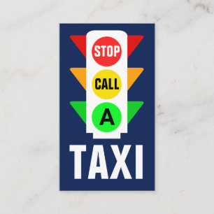 Ampel rufen Taxi ab Visitenkarte
