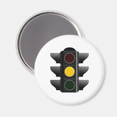 Ampel traffic light gelb yellow magnet (Vorderseite/Rückseite)