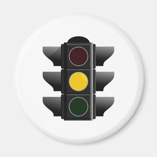 Ampel traffic light gelb yellow magnet (Vorne)