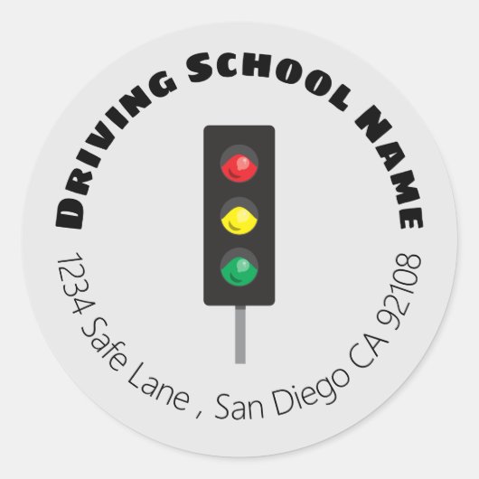 Ampel | Umschlag Aufkleber der Fahrschule (Vorderseite)