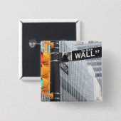 Ampel und Wall Street-Zeichen Button (Vorne & Hinten)