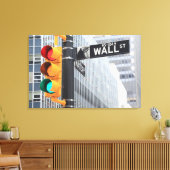 Ampel und Wall Street-Zeichen Leinwanddruck (Insitu (Wohnzimmer))