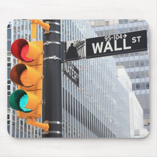 Ampel und Wall Street-Zeichen Mousepad (Vorne)
