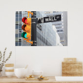 Ampel und Wall Street-Zeichen Poster (Küche)