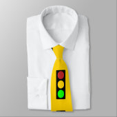 Ampel vor Vorsicht Straßenschild Krawatte (Gebunden)