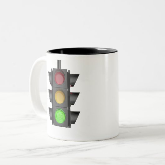 Ampel Zweifarbige Tasse (Vorderseite Links)