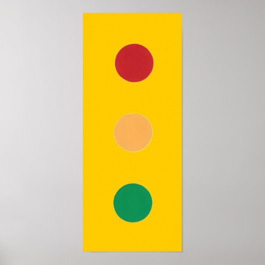 Ampelfarben kreisen um Plakate (Vorne)