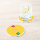 Ampelfarben rund um Sandstone Untersetzer (Seite)