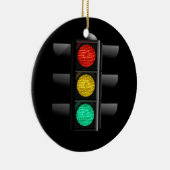 Ampelleuchte Rot Gelb Grün Keramik Ornament (Rechts)