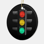 Ampelleuchte Rot Gelb Grün Keramik Ornament (Links)