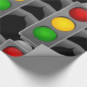 Ampelleuchten Rot-Gelb-Grün-Signal Geschenkpapier