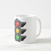 Ampelleuchten Rot-Gelb-Grün-Signal Kaffeetasse (VorderseiteRechts)