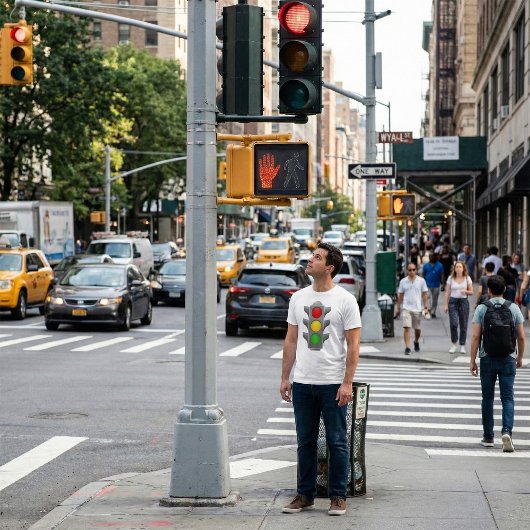 Ampelleuchten Rot-Gelb-Grün-Signal T-Shirt