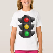 Ampelleuchten Rot-Gelb-Grün-Signal T-Shirt (Vorderseite)