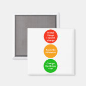 Ampeln - Dinge, die ich ändern kann - Magnet (Vorderseite/Rückseite)