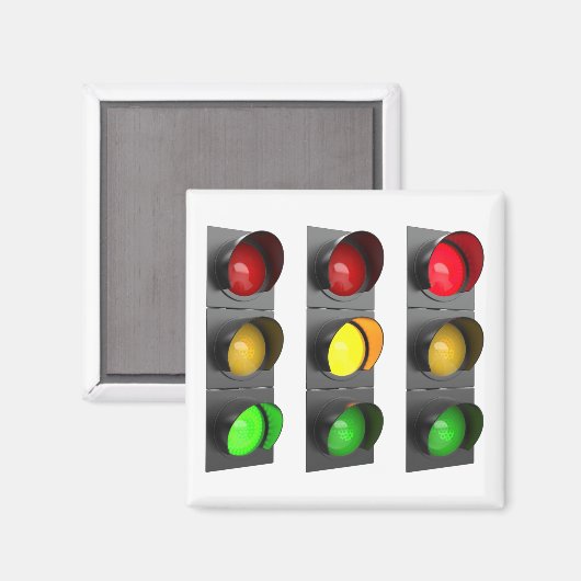 Ampeln Magnet (Vorderseite/Rückseite)