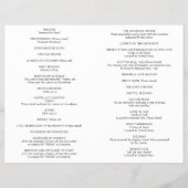 Amperand formale katholische Hochzeitsfeierlichkei Flyer (Hinten)