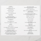 Amperand formale katholische Hochzeitsfeierlichkei Flyer (Hinten)