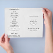 Amperand formale katholische Hochzeitsfeierlichkei Flyer (Hand)