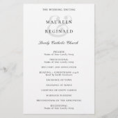 Amperand Traditional Budget Wedding Program Flyer (Vorne)