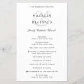 Amperand Traditional Budget Wedding Program Flyer (Vorne)