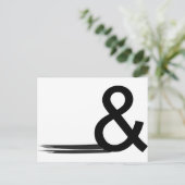 Ampersand1 Postkarte (Stehend Vorderseite)