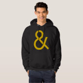 Ampersand - Amber auf Dunkel Hoodie (Vorne ganz)