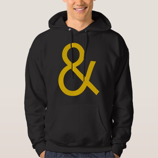 Ampersand - Amber auf Dunkel Hoodie (Vorderseite)