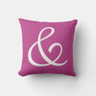 Ampersand Anfangsbuchstaben Monogramm - Kissen