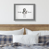 Ampersand auf eingewickelten Leinwand personalisie (Insitu (Schlafzimmer))