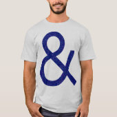 Ampersand - auf Licht strukturiert T-Shirt (Vorderseite)