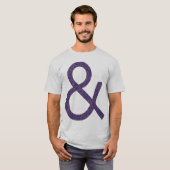 Ampersand - auf Licht strukturiert T-Shirt (Vorne ganz)