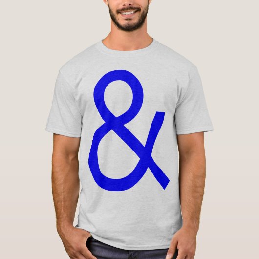 Ampersand - Blau am Licht T-Shirt (Vorderseite)