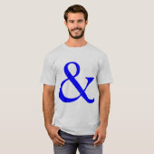 Ampersand - Blau T-Shirt (Vorne ganz)