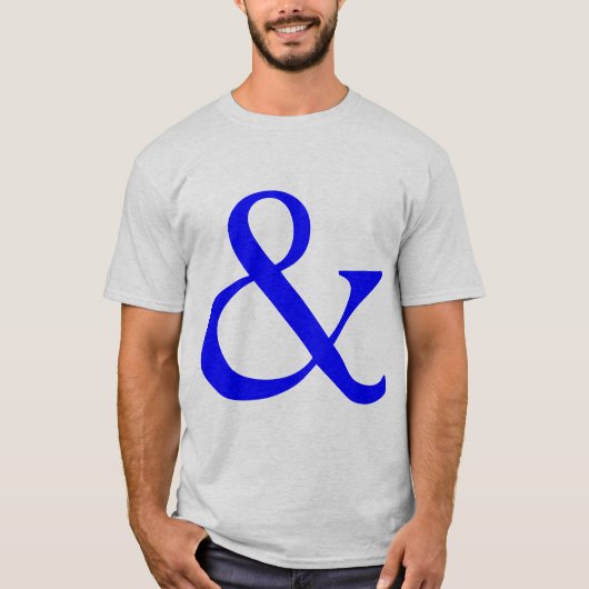Ampersand - Blau T-Shirt (Vorderseite)
