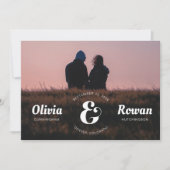 Ampersand-Briefmarke Vollständiges Foto Save the D Save The Date (Vorderseite)