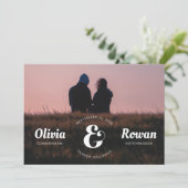 Ampersand-Briefmarke Vollständiges Foto Save the D Save The Date (Stehend Vorderseite)