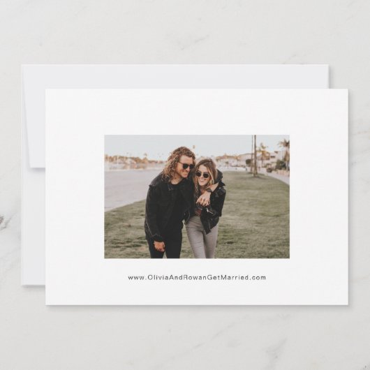 Ampersand-Briefmarke Vollständiges Foto Save the D Save The Date (Rückseite)