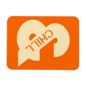 Ampersand Chill Minimalistisch Magnet (Horizontal)