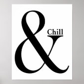 Ampersand Chill Poster (Vorne)